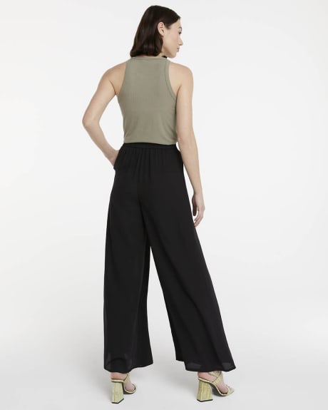 High Rise Wide Leg Pleated Pant
