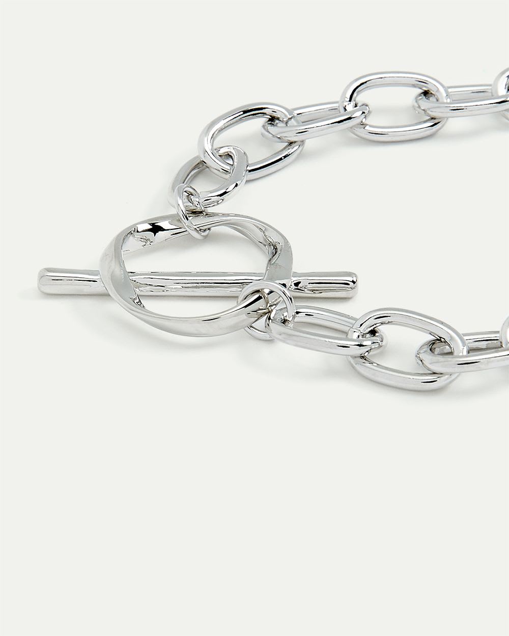 Large Link Bracelet with Toggle