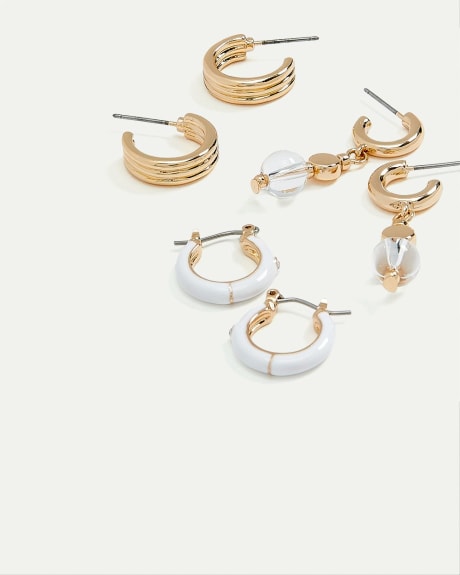 Hoop Earrings, Set of 3