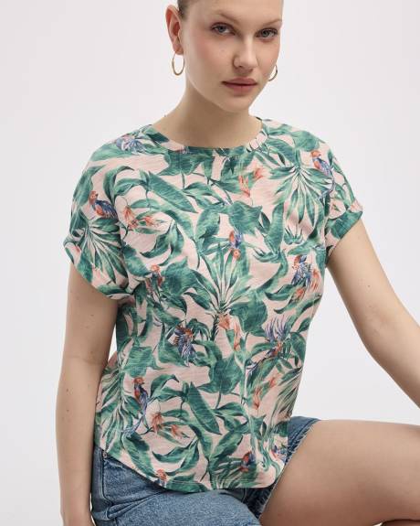 T-shirt à manches courtes et col rond