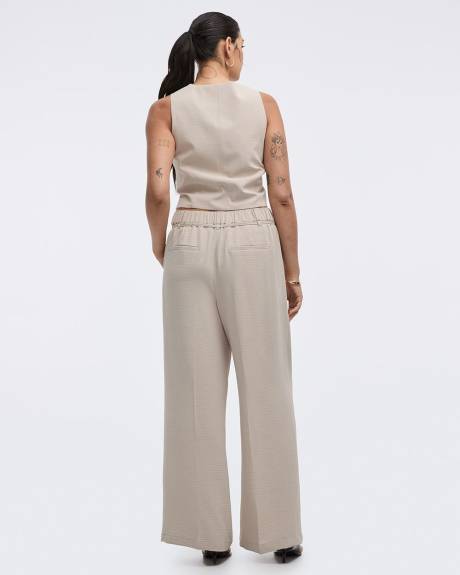 Pantalon à jambe large en tissu Airflow