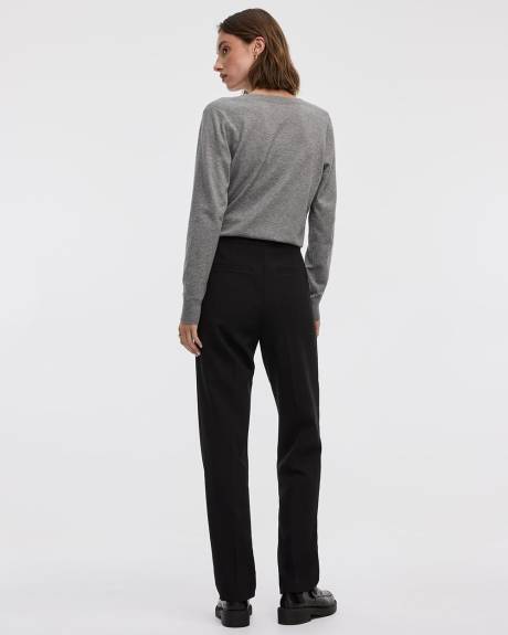 Pantalon à jambe droite et taille haute