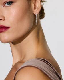 Boucles d'oreilles baguette en pierres de verre