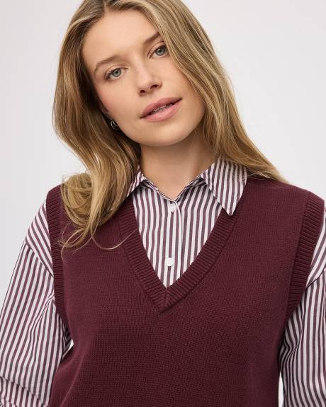 Débardeur en tricot à col V