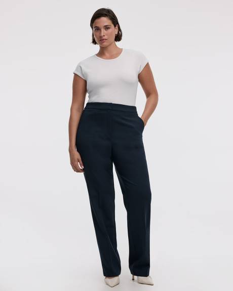Pantalon à jambe droite et taille haute - Coupe Courbes