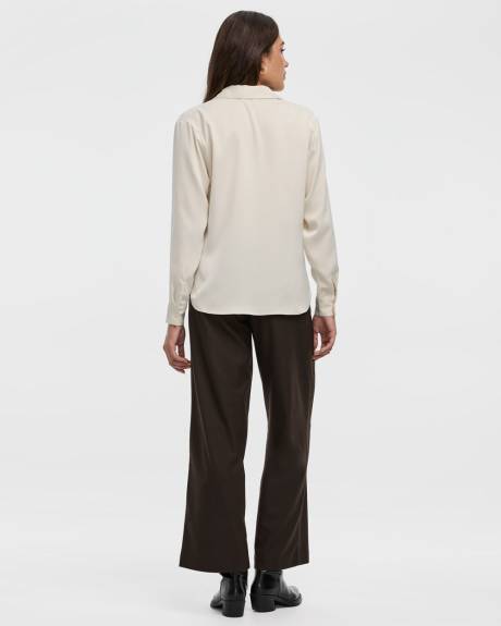 Satin Long-Sleeve Shirt