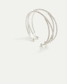 Cuff Bracelet with Rhinestones