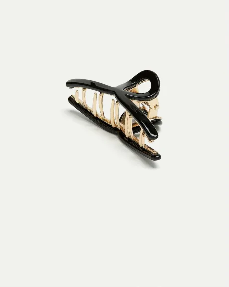 Small Lacquered Metal Claw Clip