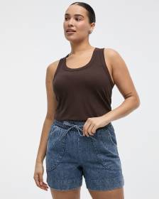 Camisole c&ocirc;tel&eacute;e &agrave; col d&eacute;gag&eacute;