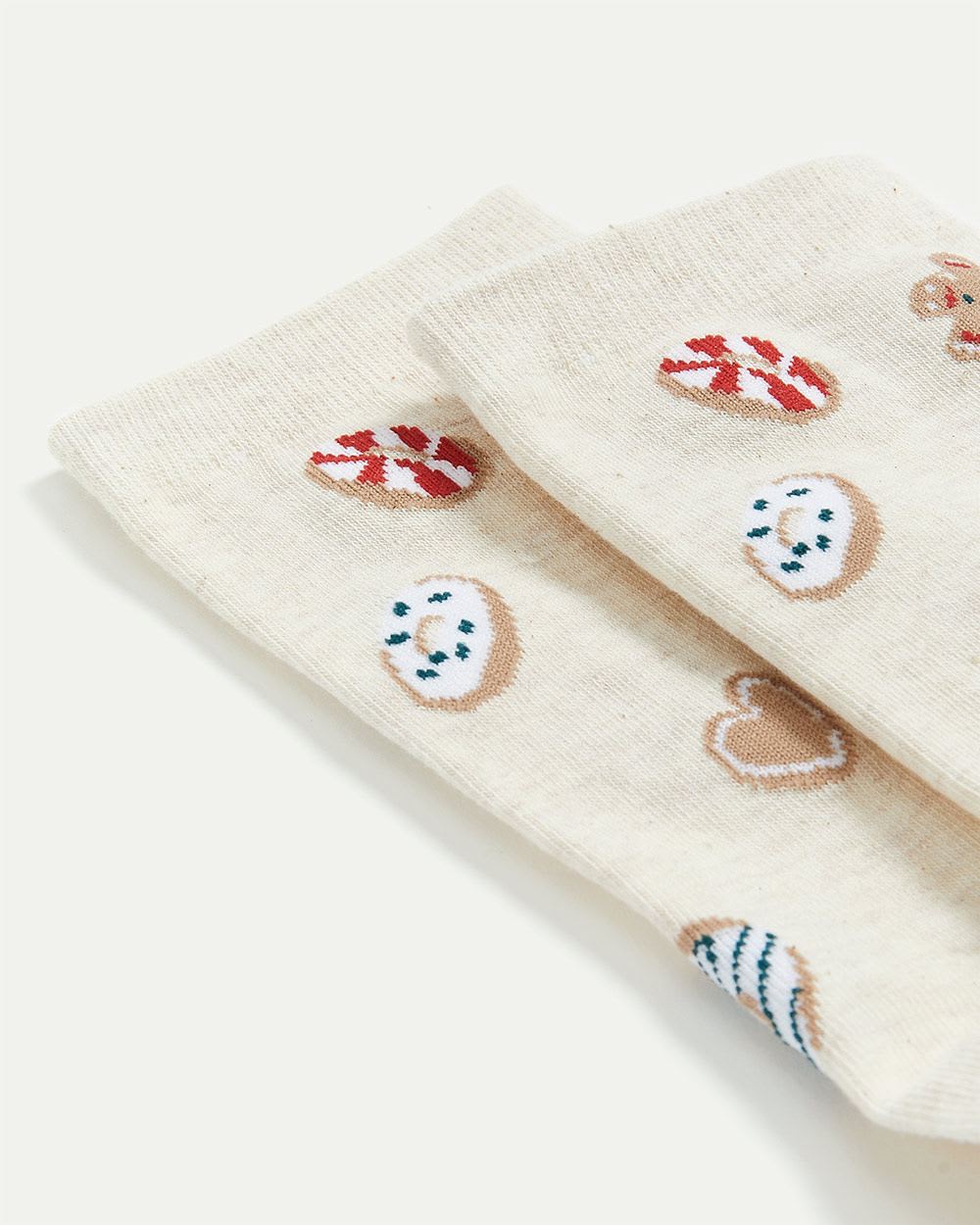 Cotton Socks with Donuts and Cookies