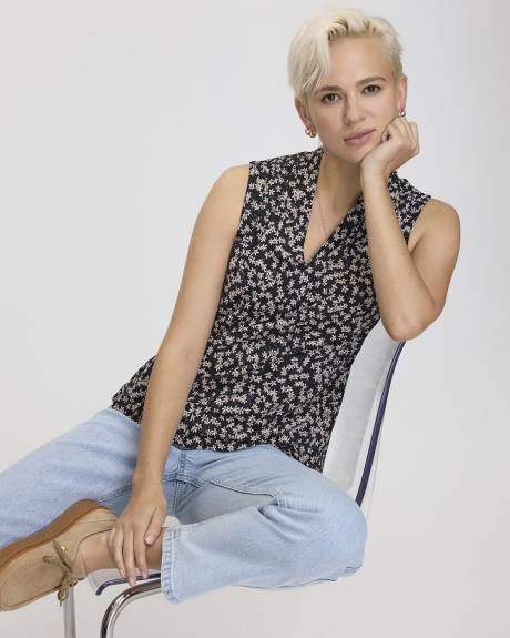 Haut sans manches à col V