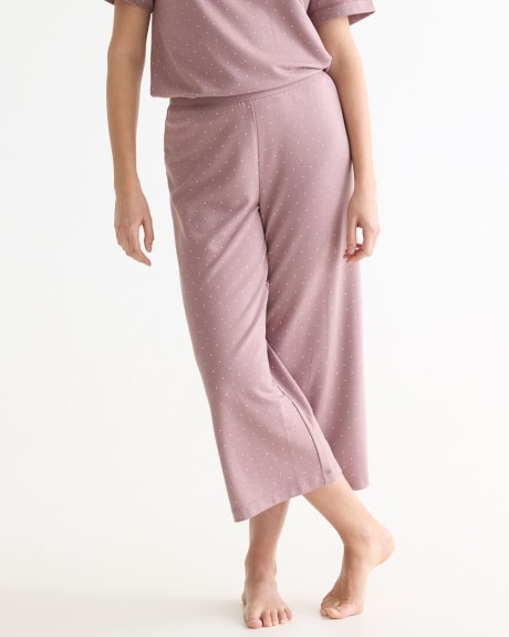 Straight-Leg French Terry Pyjama Pant - R Line