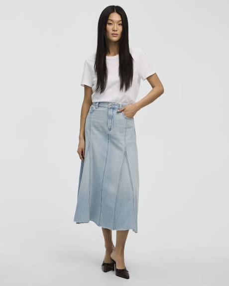 Midi Denim Skirt