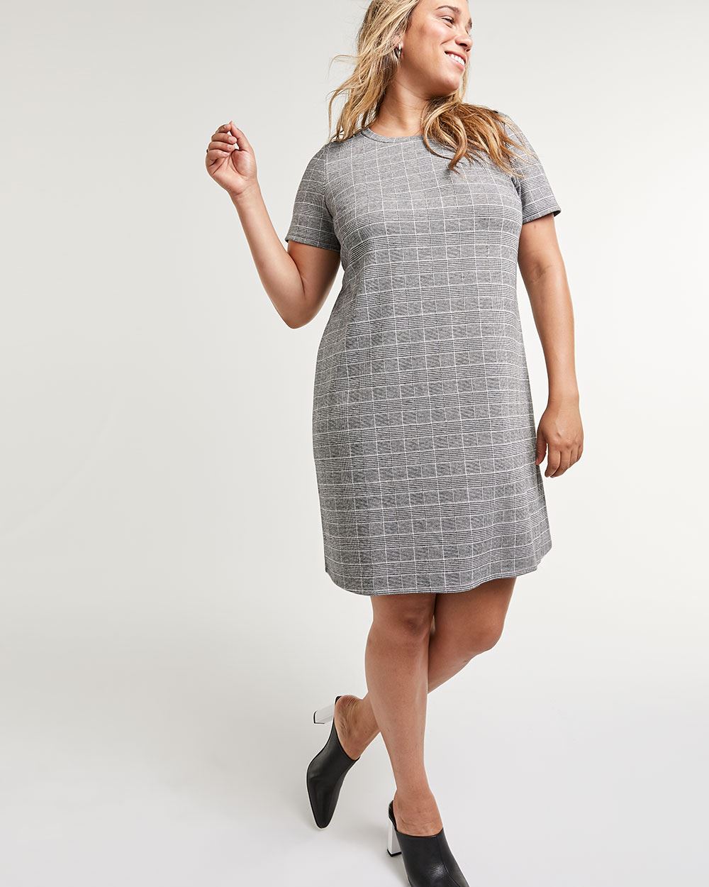 shift dress with buttons
