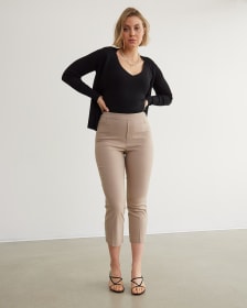 Crop Straight-Leg High-Rise Pants, The Iconic