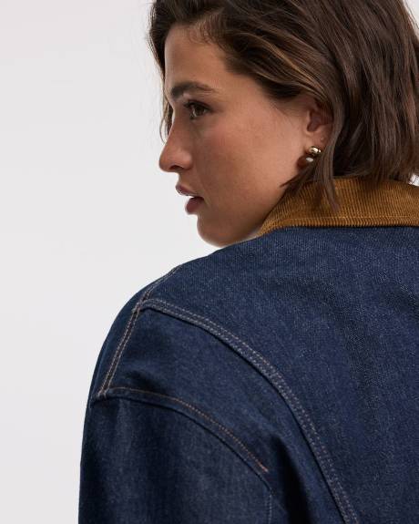 Veste style grange en denim