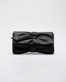 Faux Leather Clutch with Knot