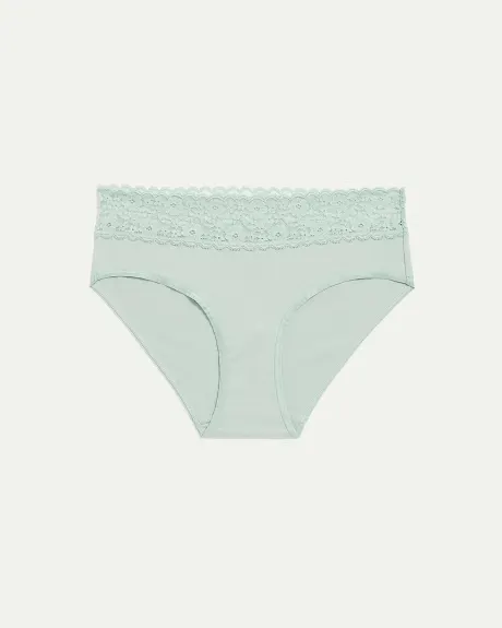Hipster Panties with Lace Waistband, R Line