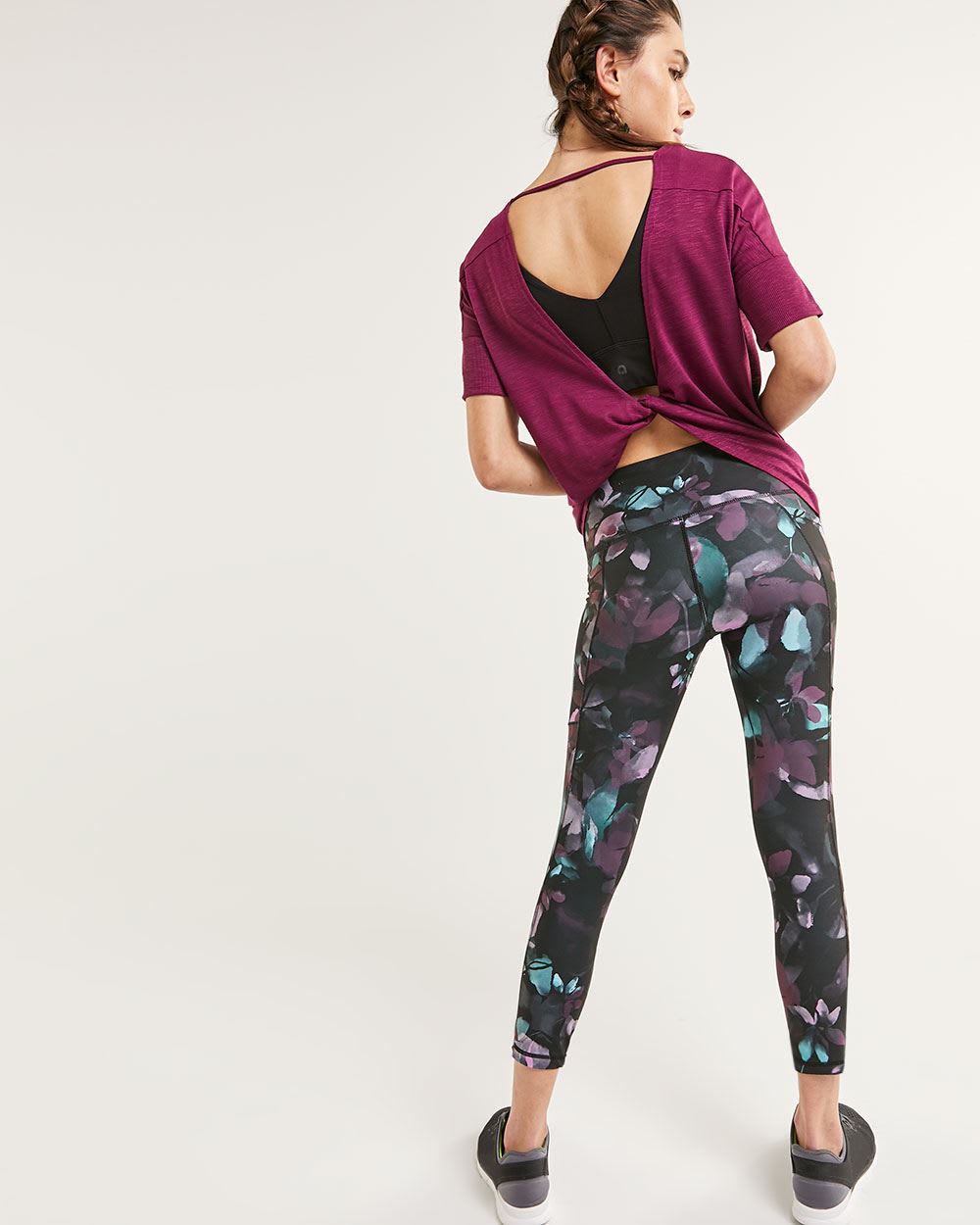 Printed Cropped Leggings with Pockets Hyba