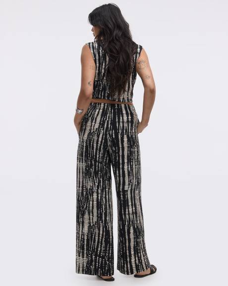 Pantalon à jambe large