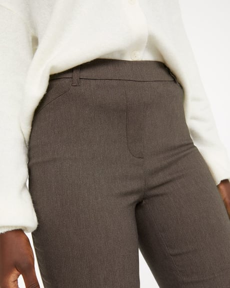 Straight Leg Pants with Herringbone Pattern, The Iconic