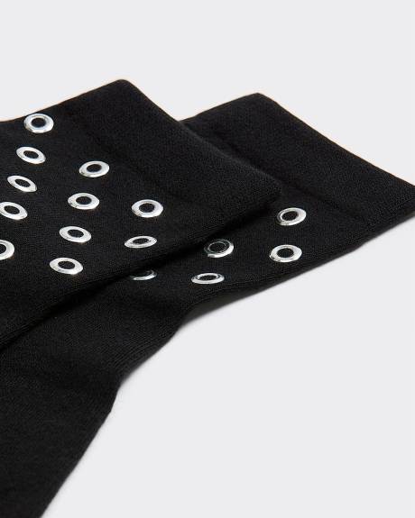 Bas chevilles avec détail clouté