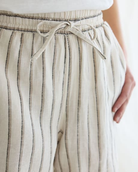 Linen Shorts with Drawstring