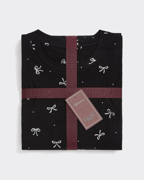 Long-Sleeve Top and Jogger Cotton Pyjama Set