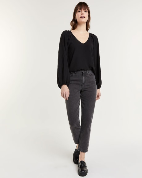 Puff Sleeve Cocktail Blouse