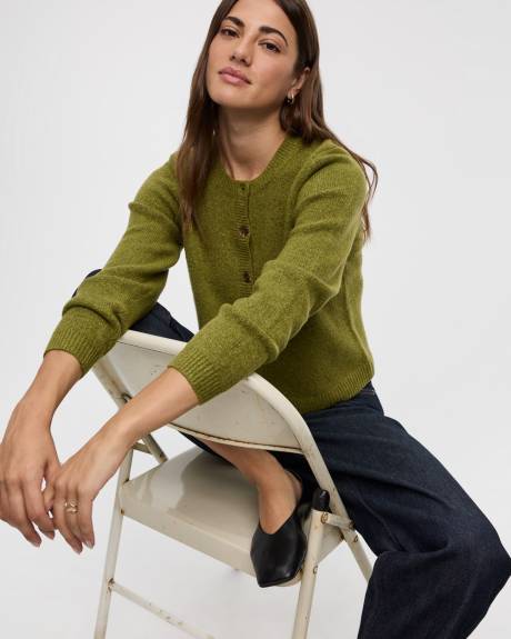 Cardigan DouceMaille à manches longues et col rond