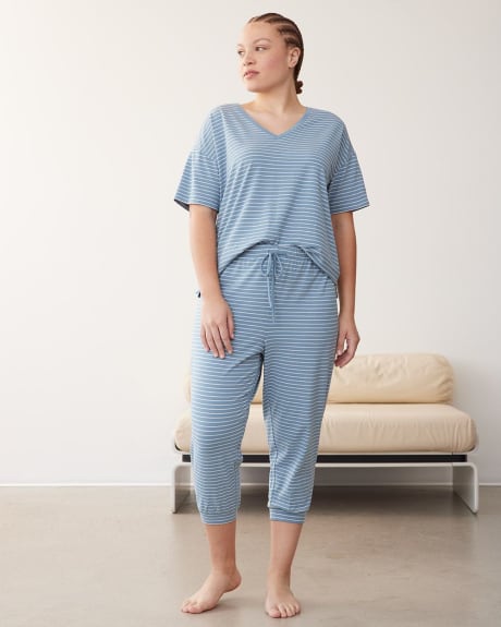 Cropped Jogger Pyjama Pant, R Line