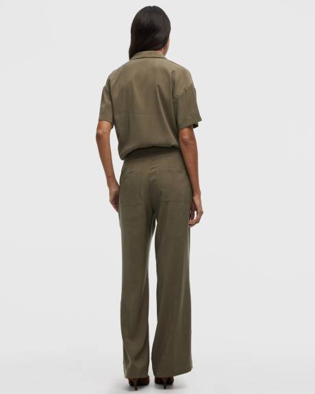 Wide-Leg High-Rise Pant - Petite