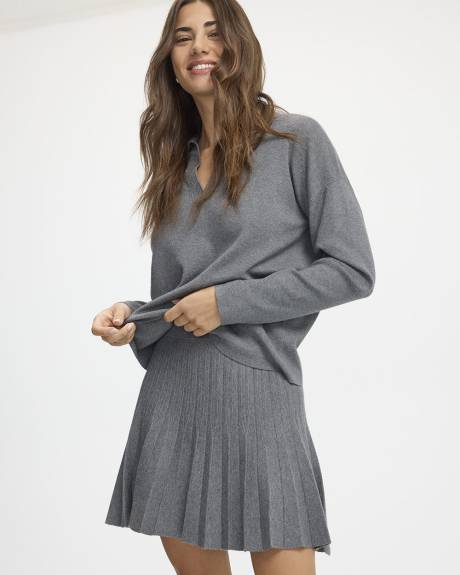 Mini A-Line Pleated Skirt