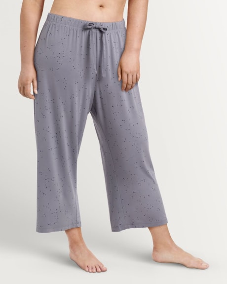 Cropped Straight Leg Pyjama Bottom