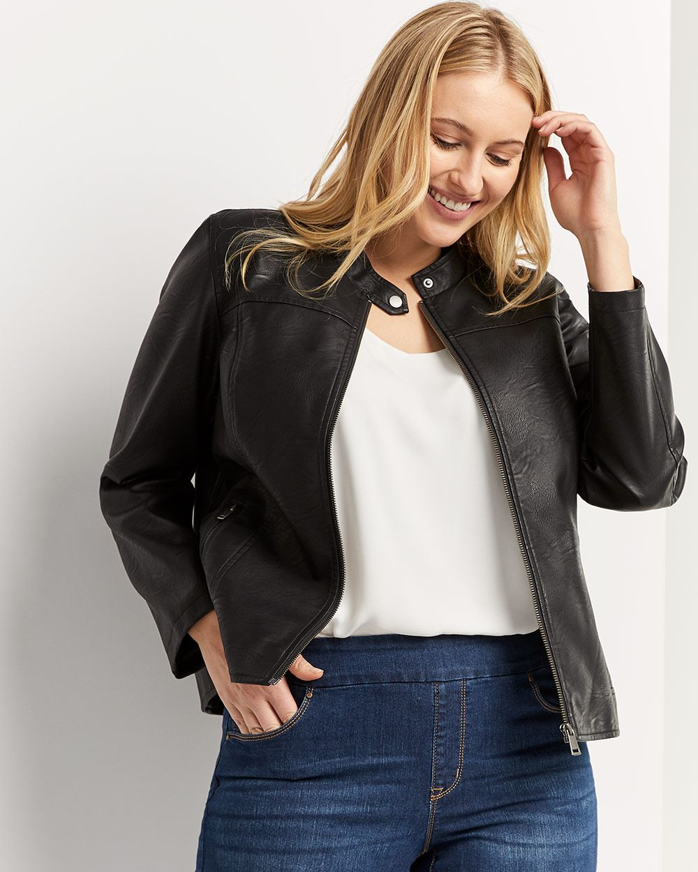 Faux Leather Jacket | Regular | Reitmans