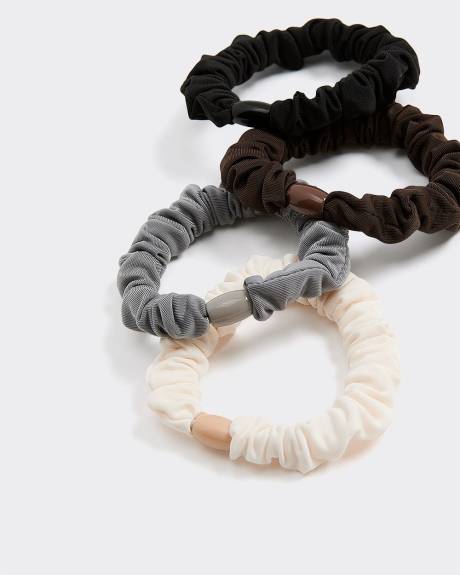 Solid Scrunchies - Set of 4