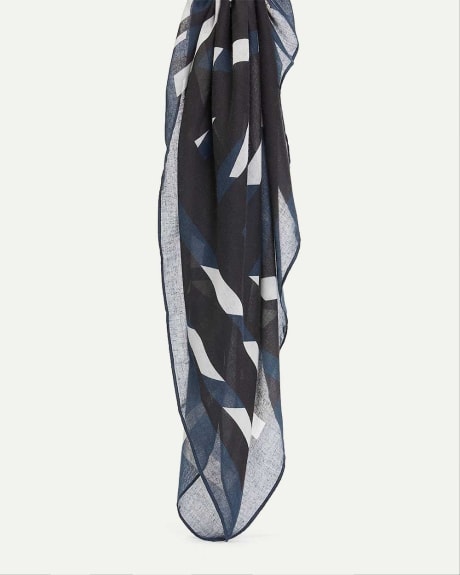 Abstract Print Square Scarf