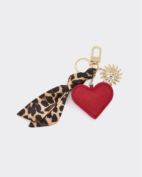 Red Heart Bag Charm
