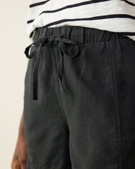 Linen Shorts with Drawstring