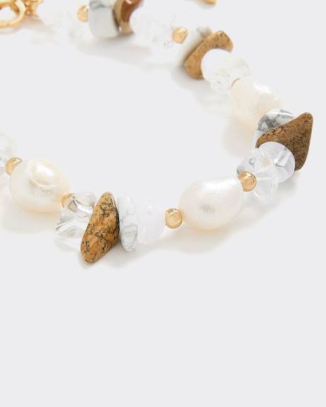 Bracelet with Stones and Pearls