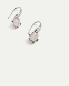 Earrings with Square Stones