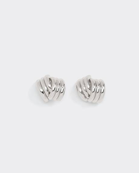Criss-Cross Textured Earrings