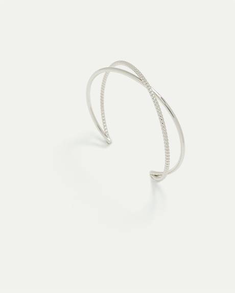 Criss-Cross Open Cuff Bracelet