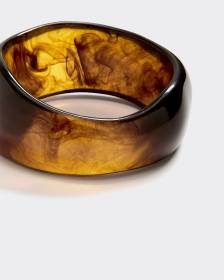 Wide Resin Cuff Bracelet