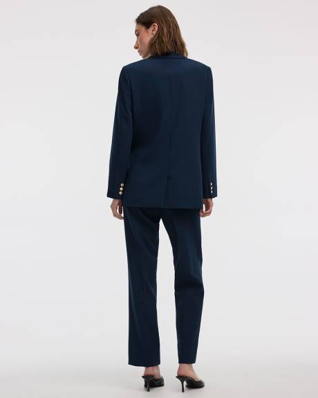 Veston à boutonnage double avec écusson