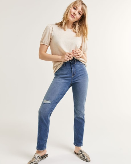 Super High Rise Slim Rip & Repair Jeans The Curvy - Tall