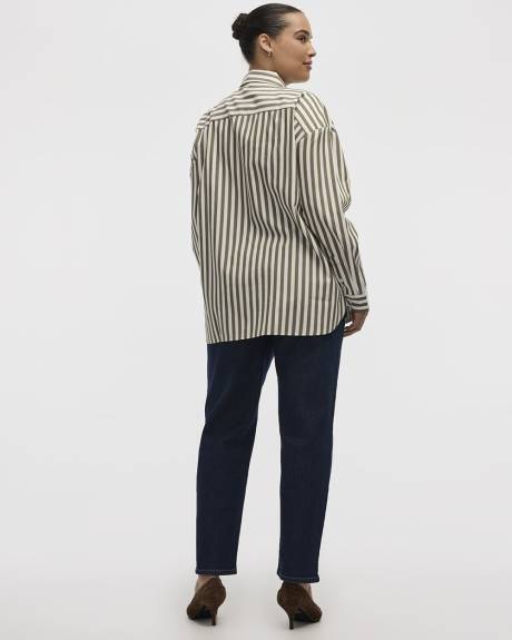 Chemise rayée à manches longues