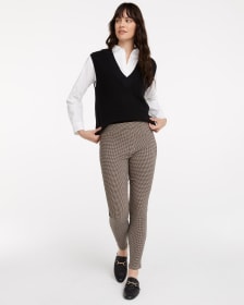 Gingham Print Legging with Back Pockets, The Iconic