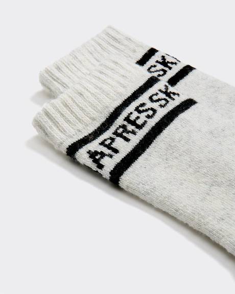 Bas avec touche de laine « après-ski » - Hyba