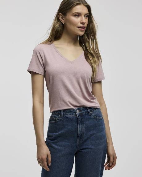 T-shirt à col V - R Essentials